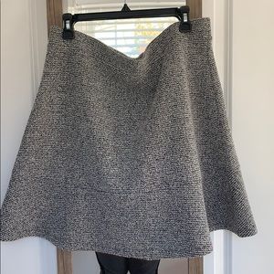 LOFT Stretch Twill Flounce Skirt